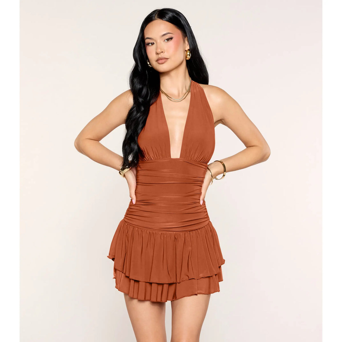 Extra Flirty Ruffle Mini Dress