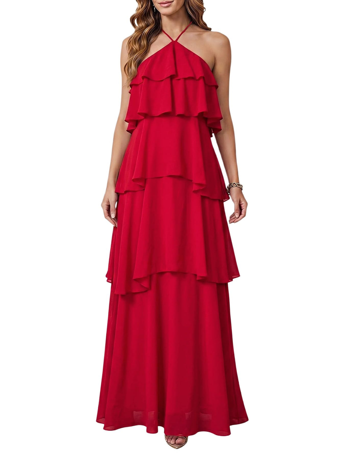 SOLY HUX Women's Wedding Guest Maxi Dress