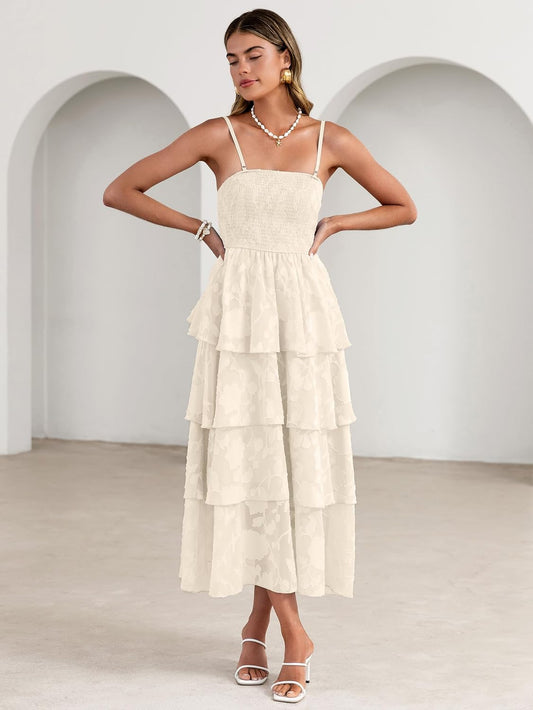 Simplee Womens Maxi Boho Floral Strpless Wedding Guest Beach Long Dress