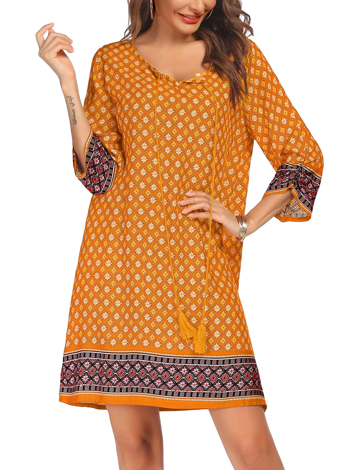 Zeagoo Womens Casual Beach Boho Summer Dress