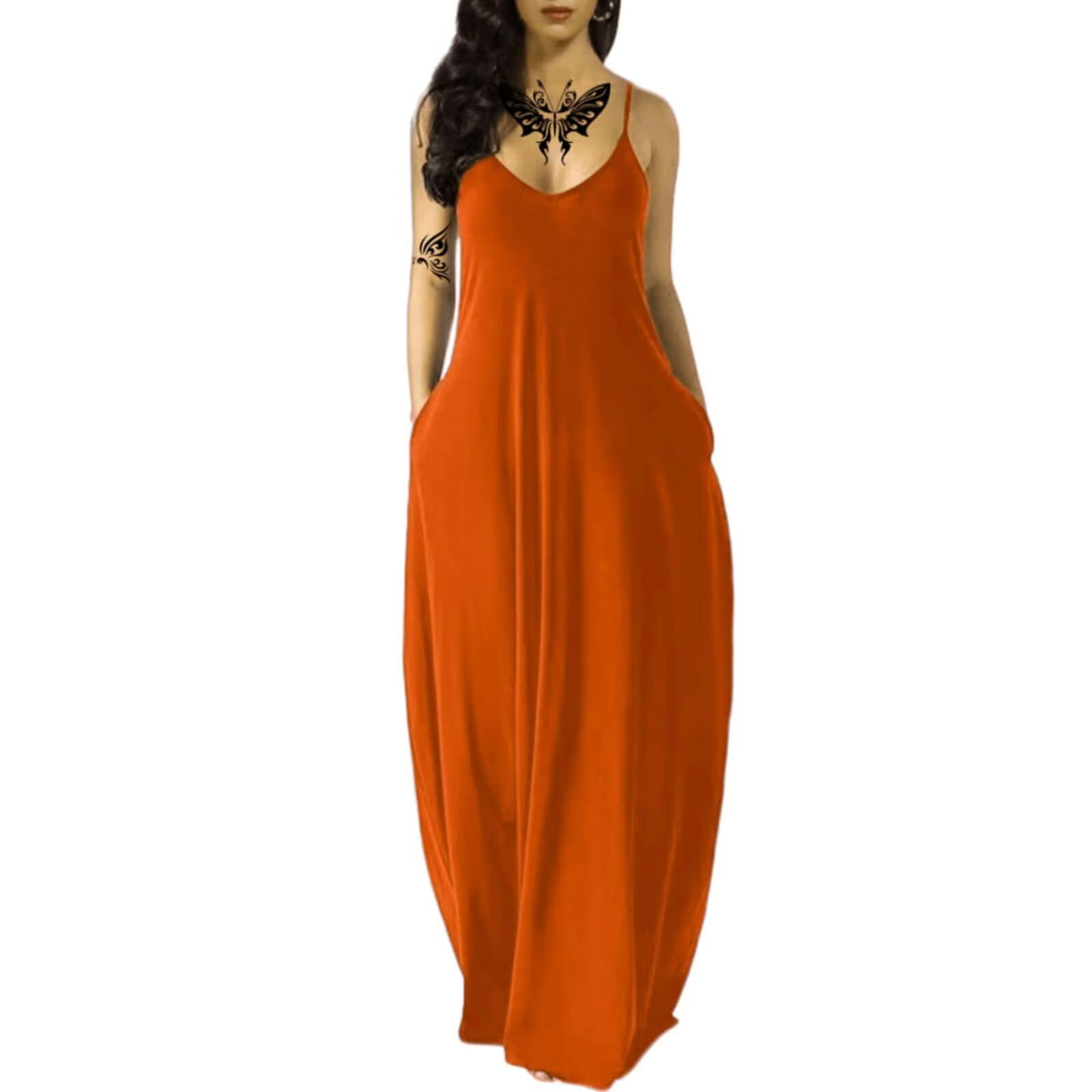Women's Summer Maxi Long Dress Casual Boho Sleeveless Strap