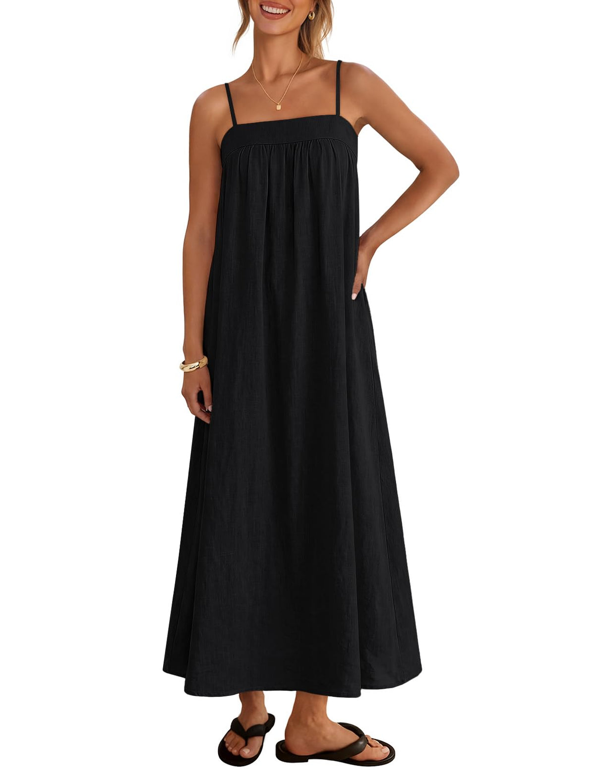 MEROKEETY Women's Summer Vacation Sundress Boho Maxi Dress
