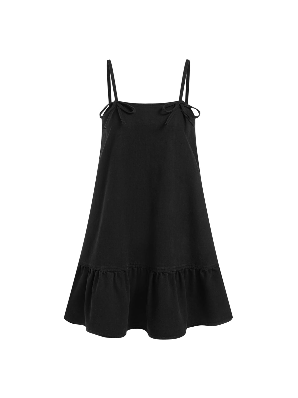 CIDER Womens Denim Overall Dress Jumper with Pockets Adjustable Strap