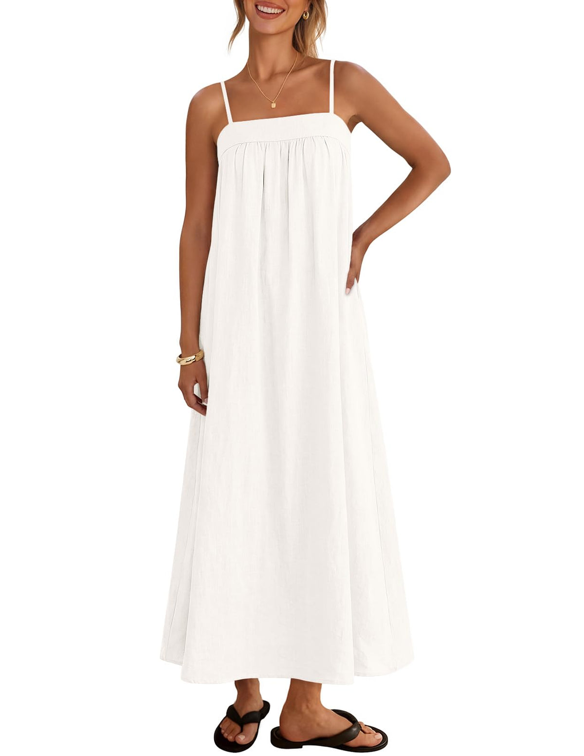 MEROKEETY Women's Summer Vacation Sundress Boho Maxi Dress
