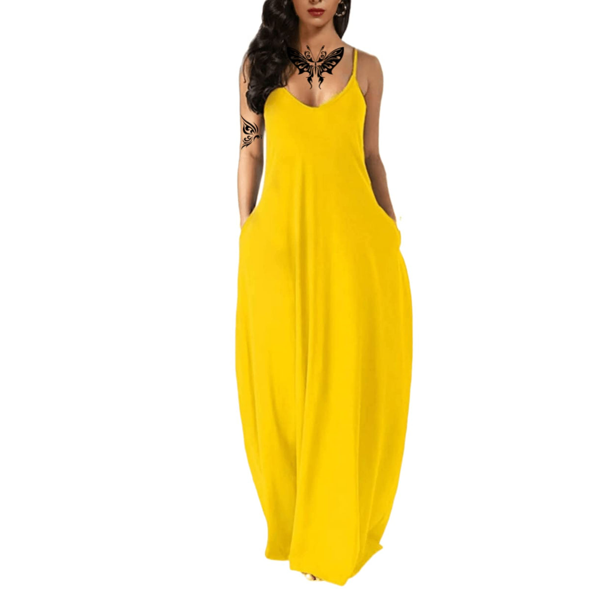 Women's Summer Maxi Long Dress Casual Boho Sleeveless Strap