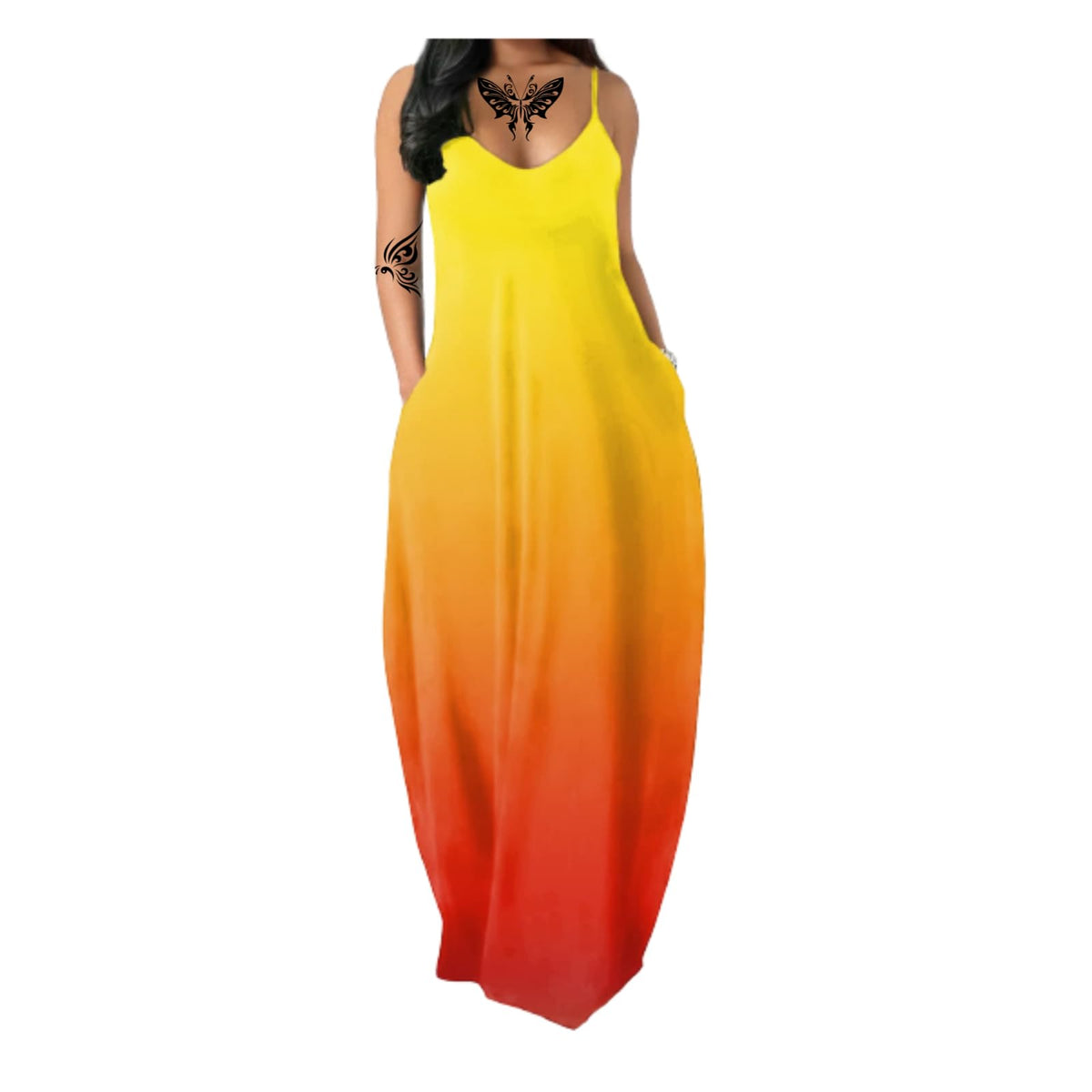 Women's Summer Maxi Long Dress Casual Boho Sleeveless Strap