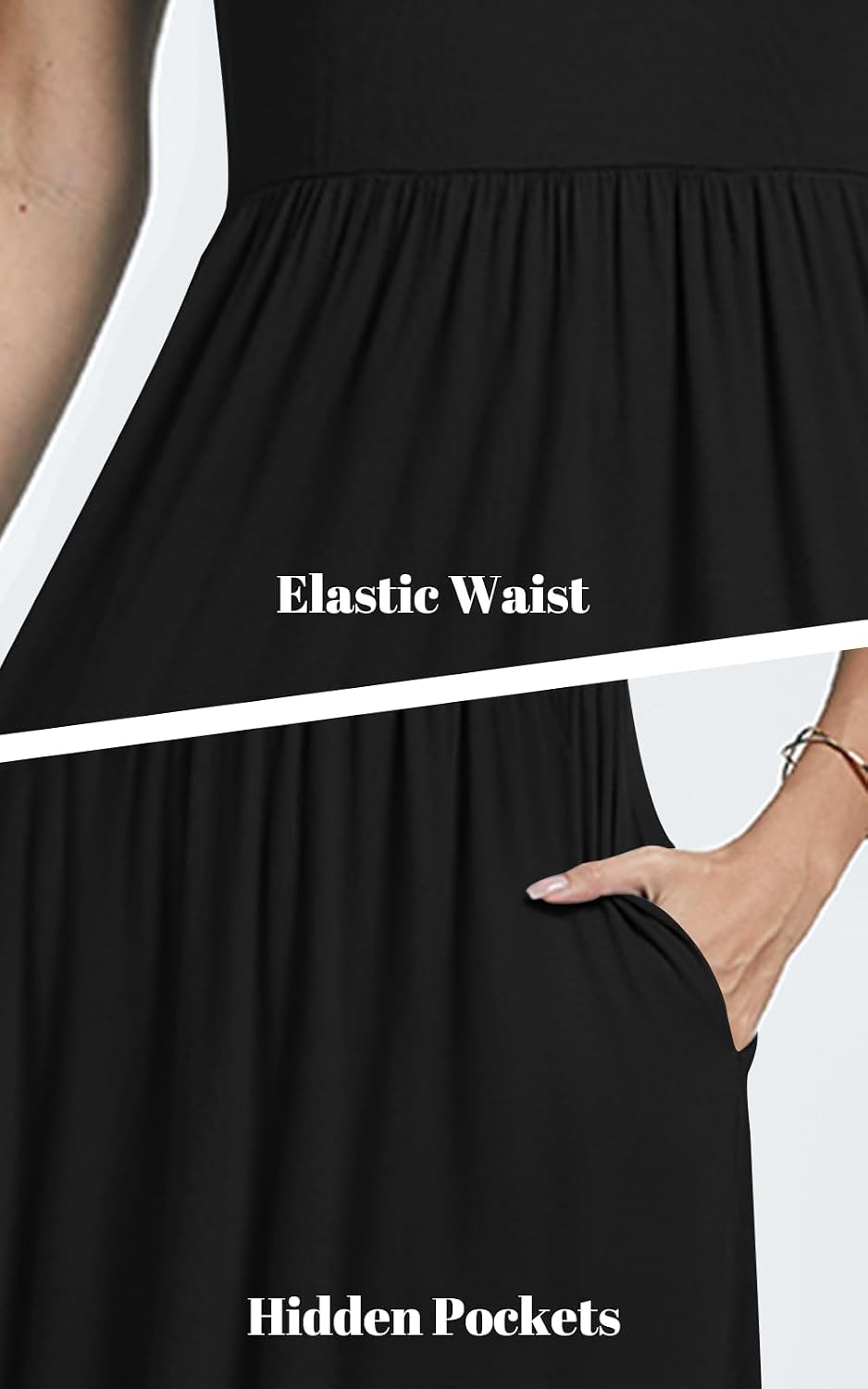 Womens Short Sleeve Empire Waist Dresses Casual Summer Dress