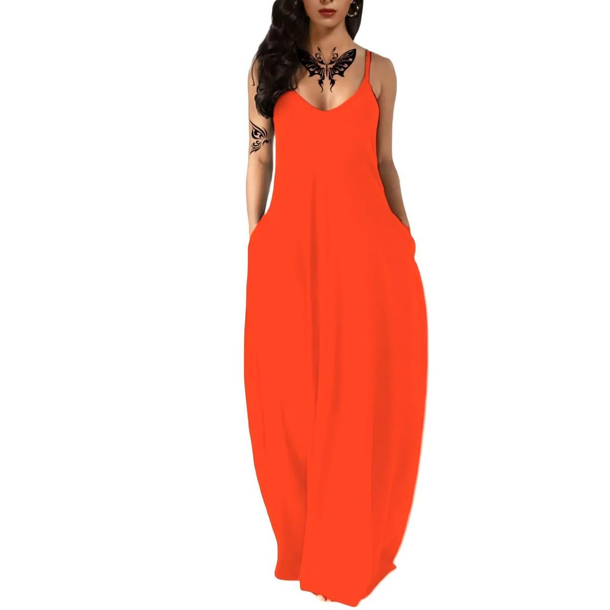 Women's Summer Maxi Long Dress Casual Boho Sleeveless Strap