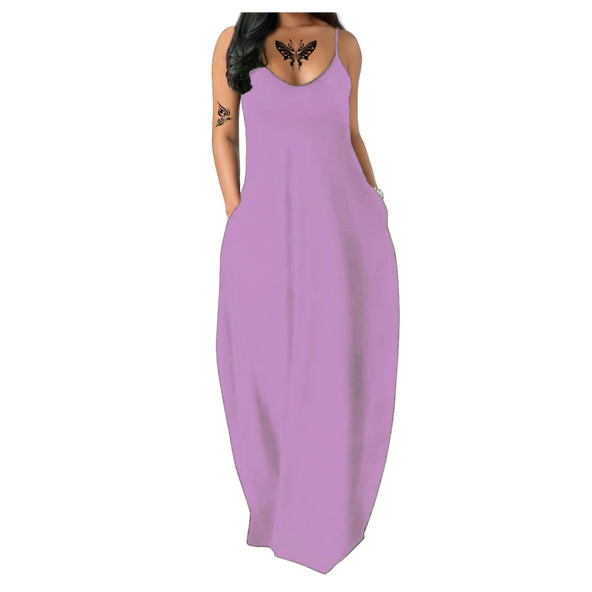 Women's Summer Maxi Long Dress Casual Boho Sleeveless Strap