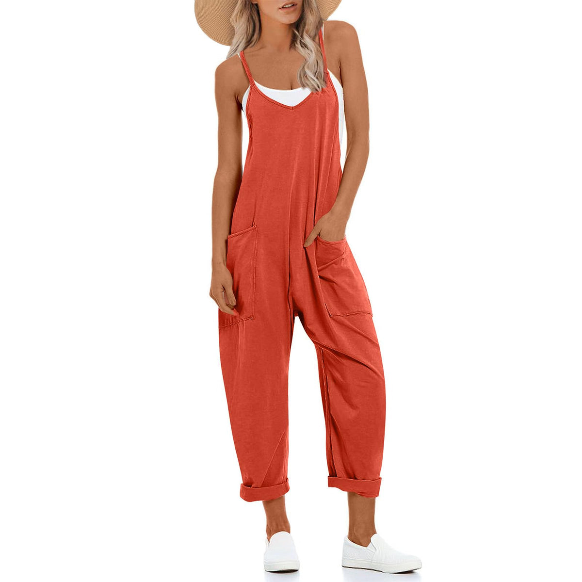UNIANKIYA One Piece Jumpsuits for Women Casual Overalls Summer Rompers Trendy Jumpers Beach Vacation Outfits Travel Clothes