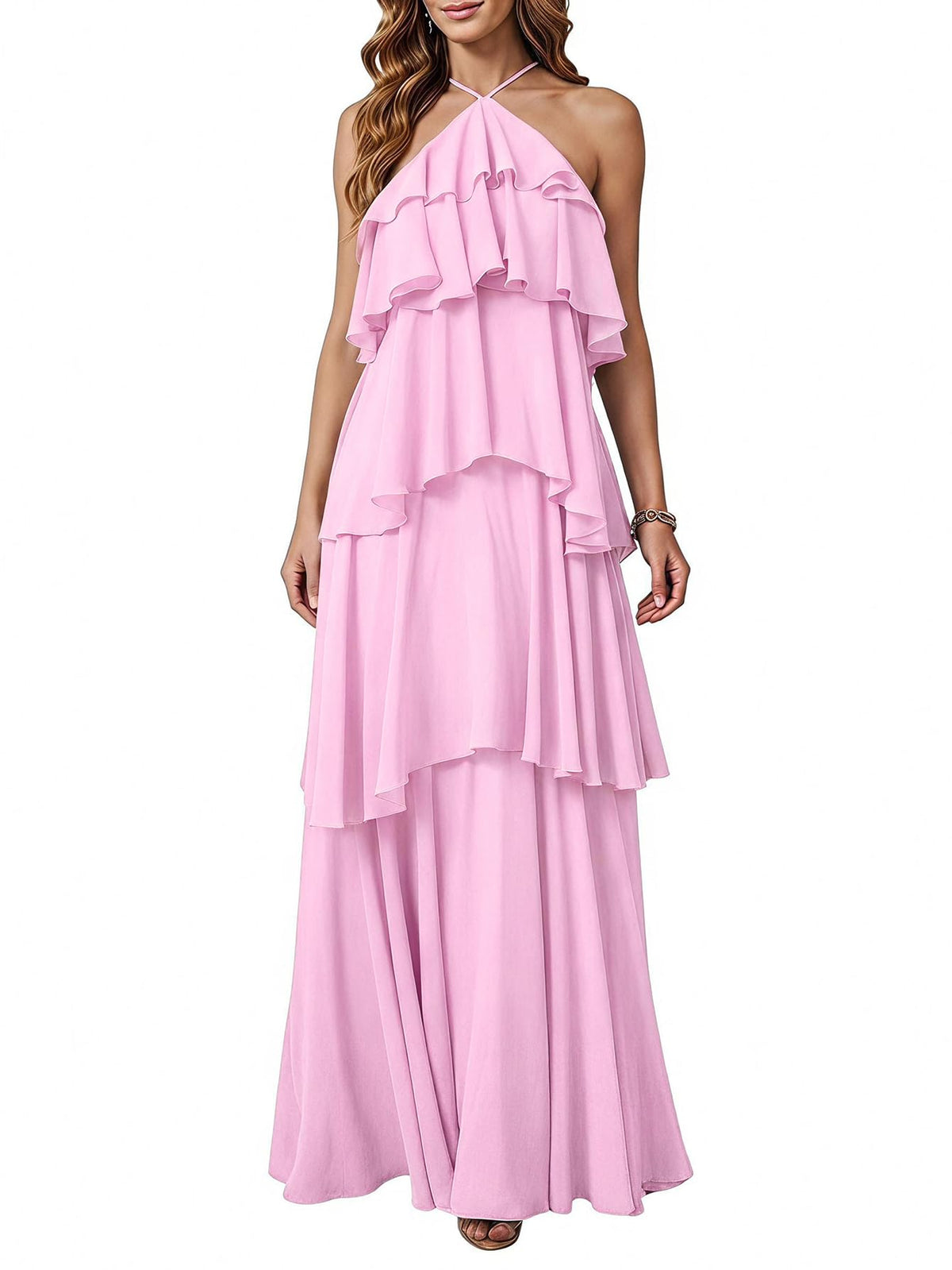 SOLY HUX Women's Wedding Guest Maxi Dress