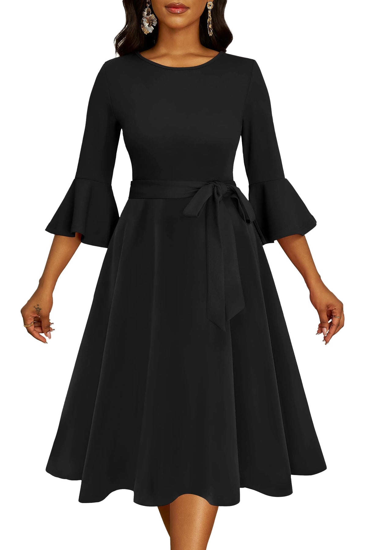 Nmoder Plus Size Curvy Women Dress A Line Church Cocktail Dresses