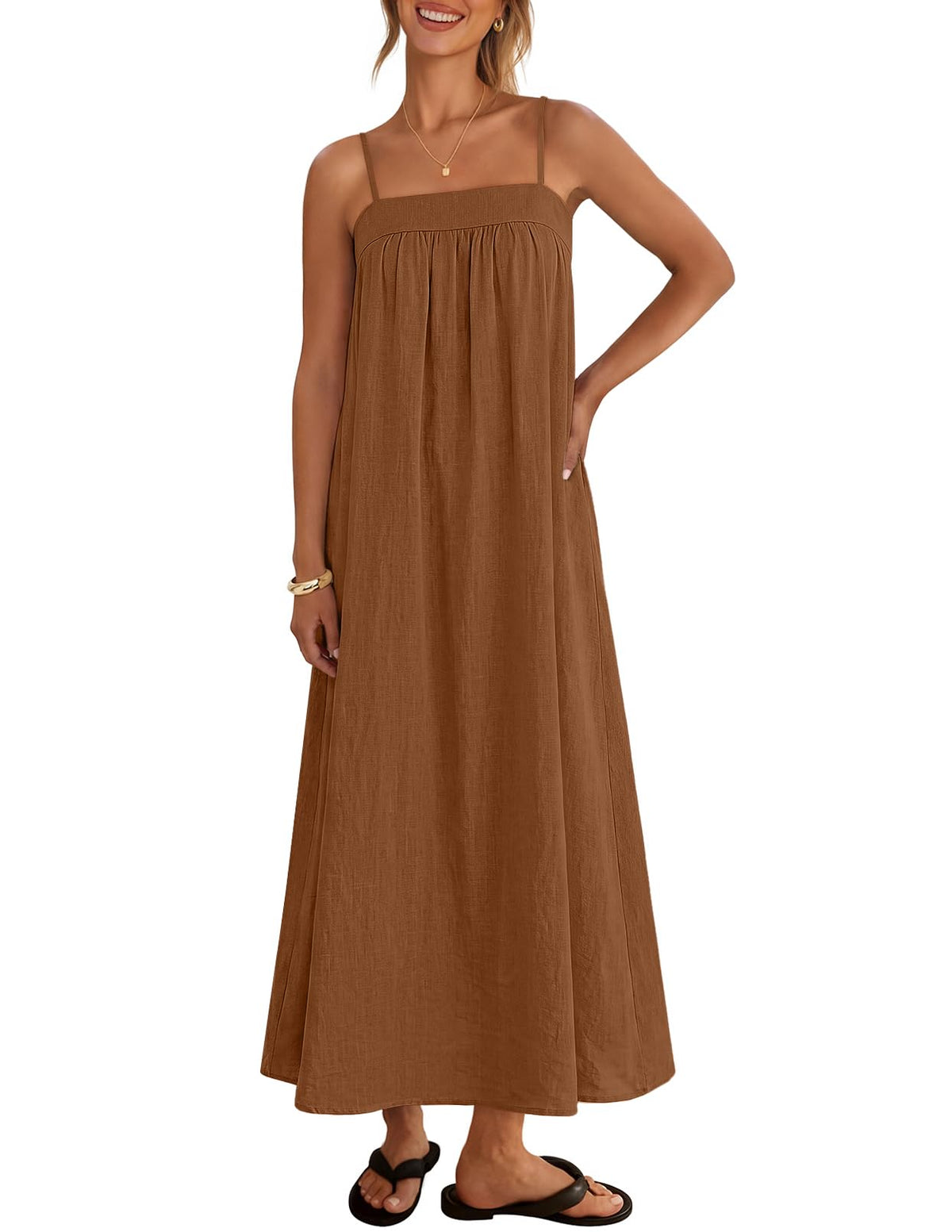 MEROKEETY Women's Summer Vacation Sundress Boho Maxi Dress