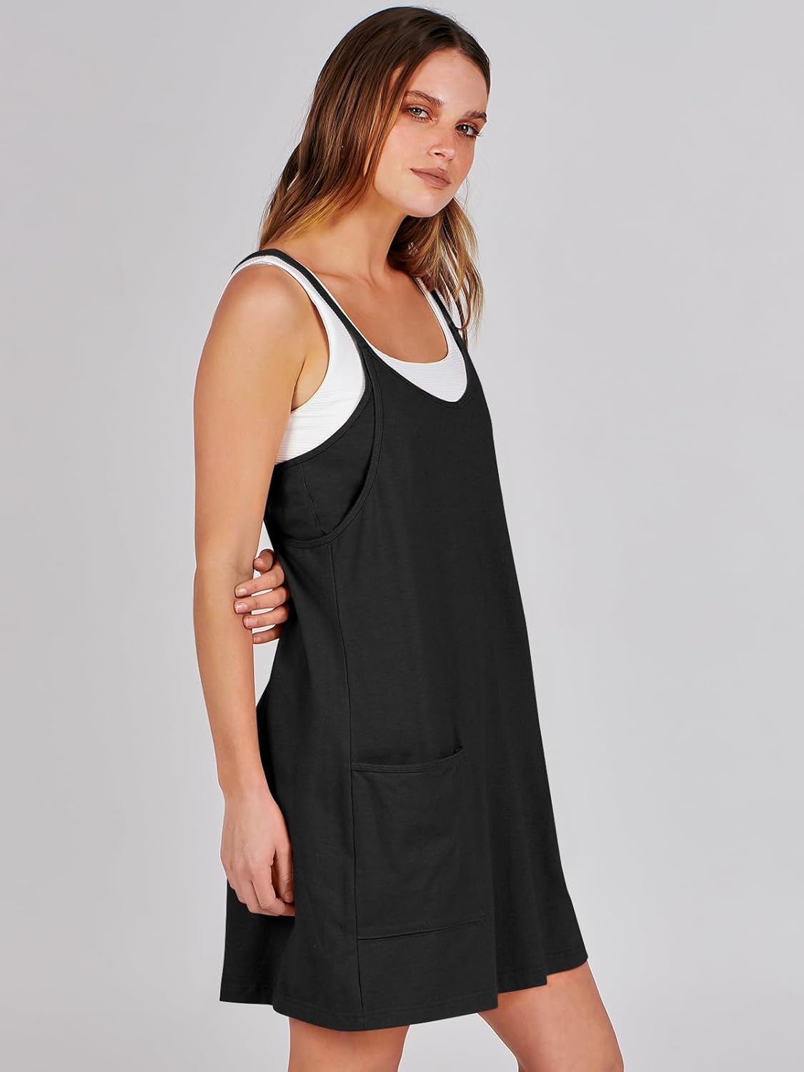 ANRABESS Women Athletic Dress Summer Tennis Workout Built in Shorts