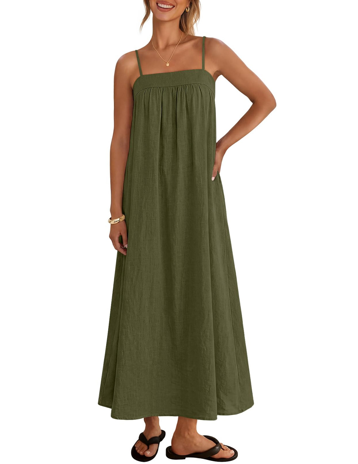 MEROKEETY Women's Summer Vacation Sundress Boho Maxi Dress