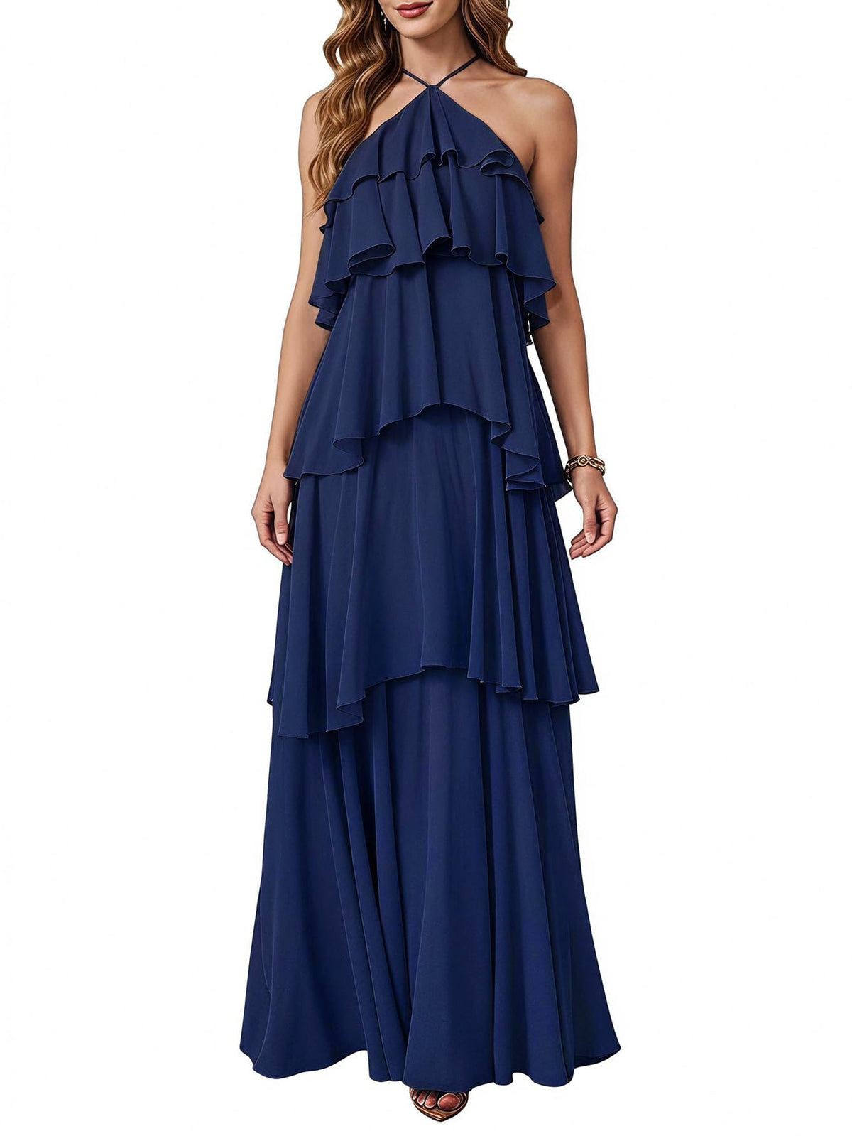 SOLY HUX Women's Wedding Guest Maxi Dress