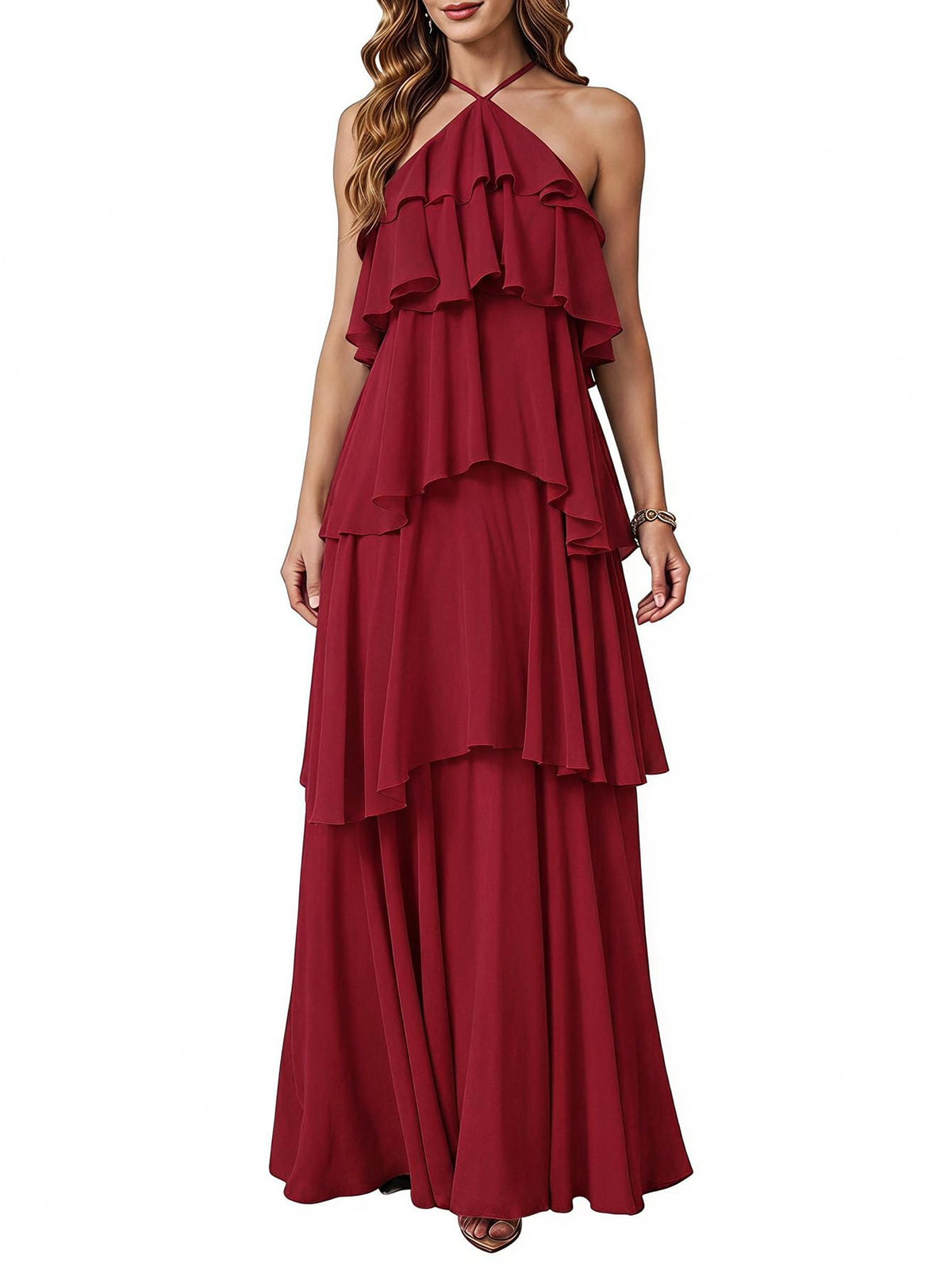 SOLY HUX Women's Wedding Guest Maxi Dress