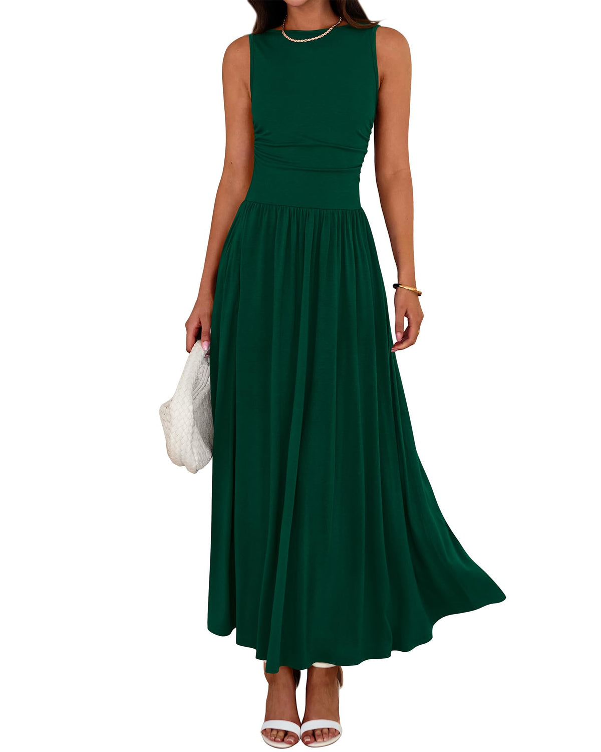 BTFBM Summer Maxi Dresses for Women Sleeveless Casual Dress