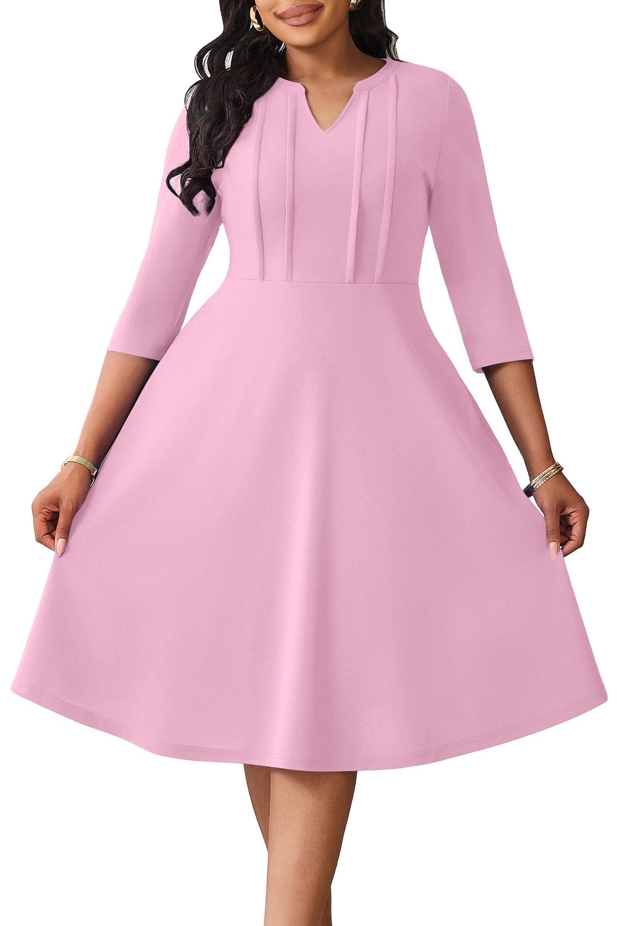Nmoder Plus Size Curvy Women Dress A Line Church Cocktail Dresses