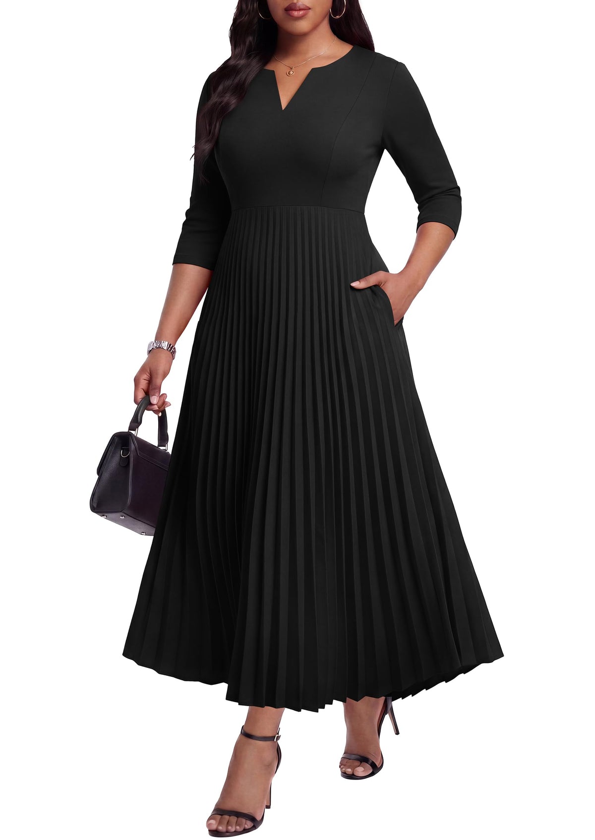 Nmoder Plus Size Curvy Women Dress A Line Church Cocktail Dresses