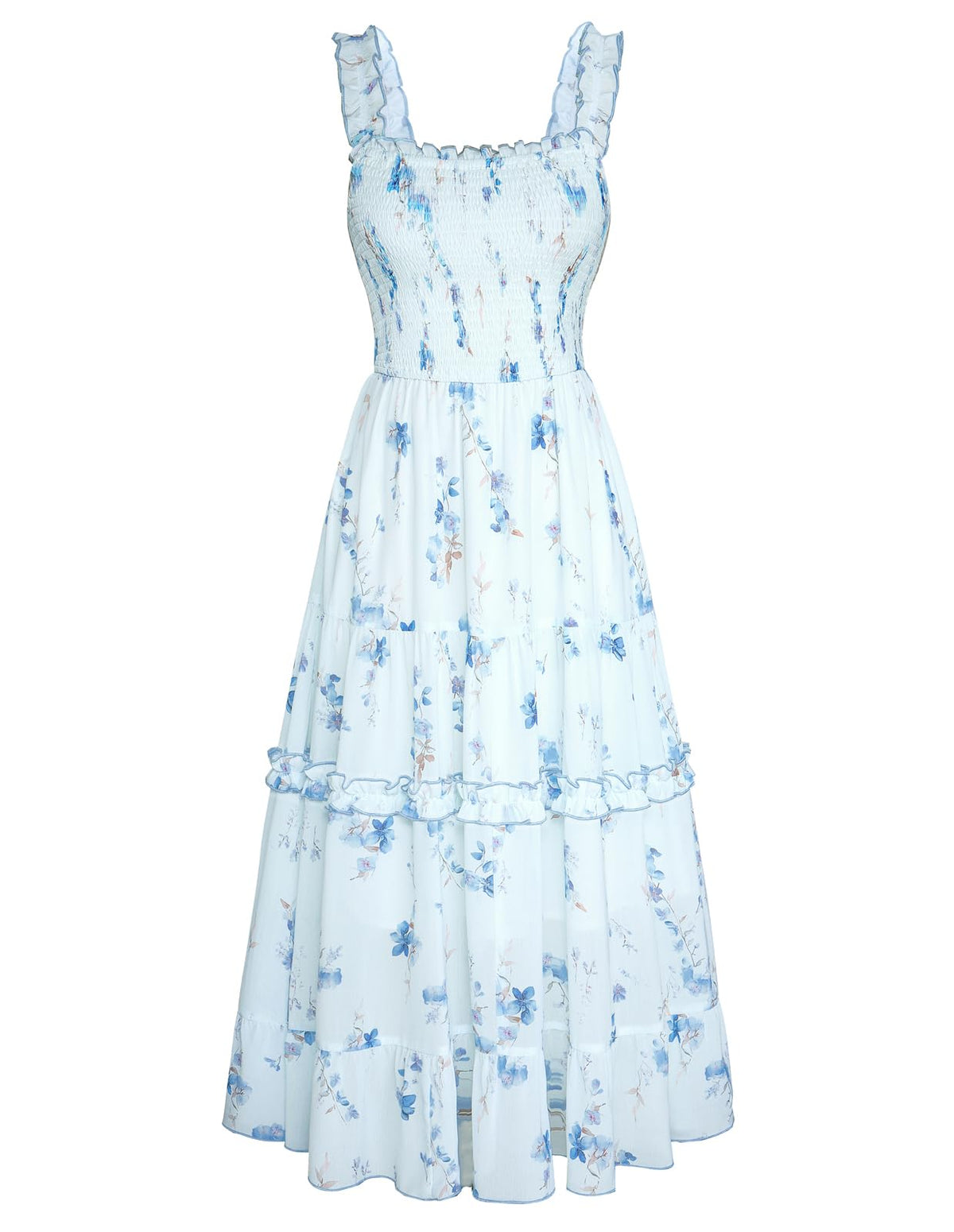 Scarlet Darkness Floral Dress for Women 2026 Summer Dress Flowy Sundress