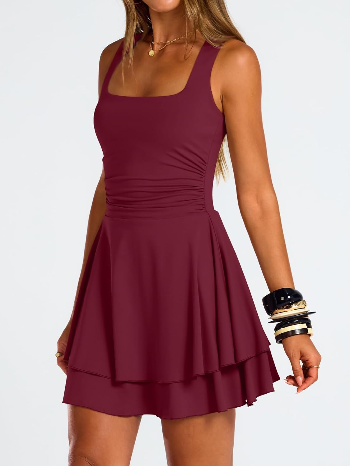 Trendy Queen Women Mini Summer Party Homecoming Beach Vacation Sun Dresses