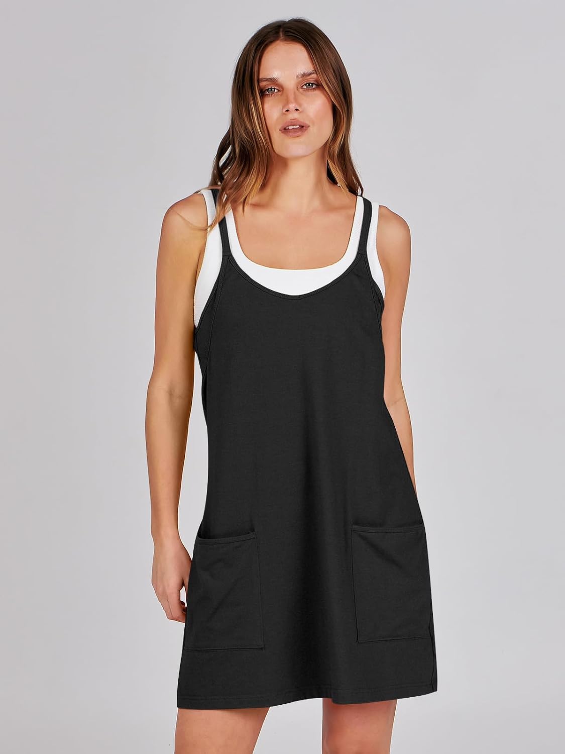 ANRABESS Women Athletic Dress Summer Tennis Workout Built in Shorts