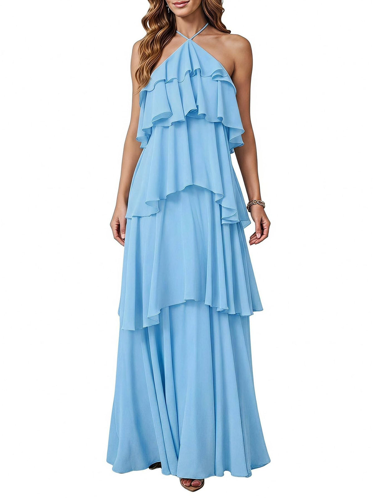 SOLY HUX Women's Wedding Guest Maxi Dress