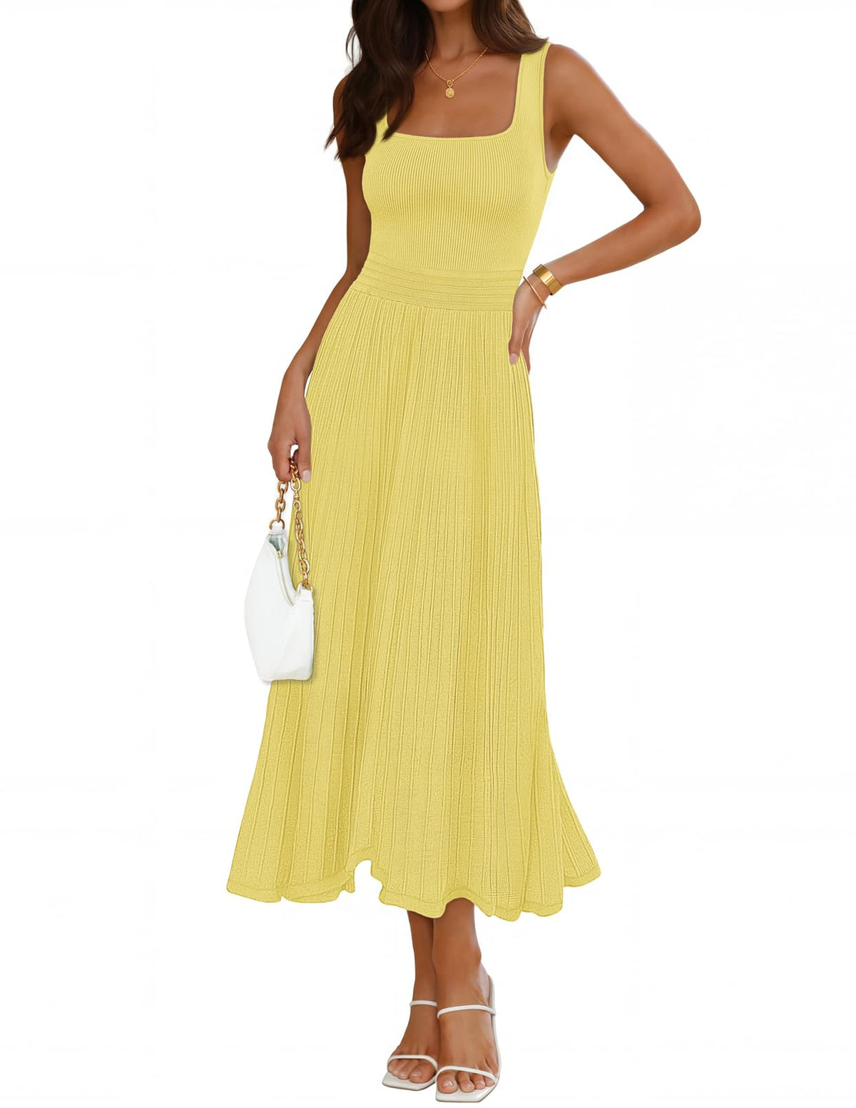 MEROKEETY Women's Summer Cocktail Party Elegant Work Midi Dress