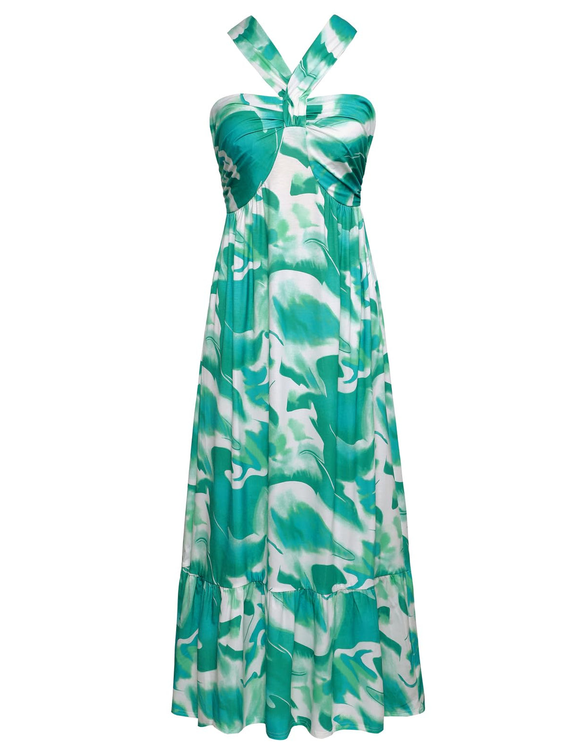 GRACE KARIN Womens Summer Floral Halter Boho Maxi Dresses