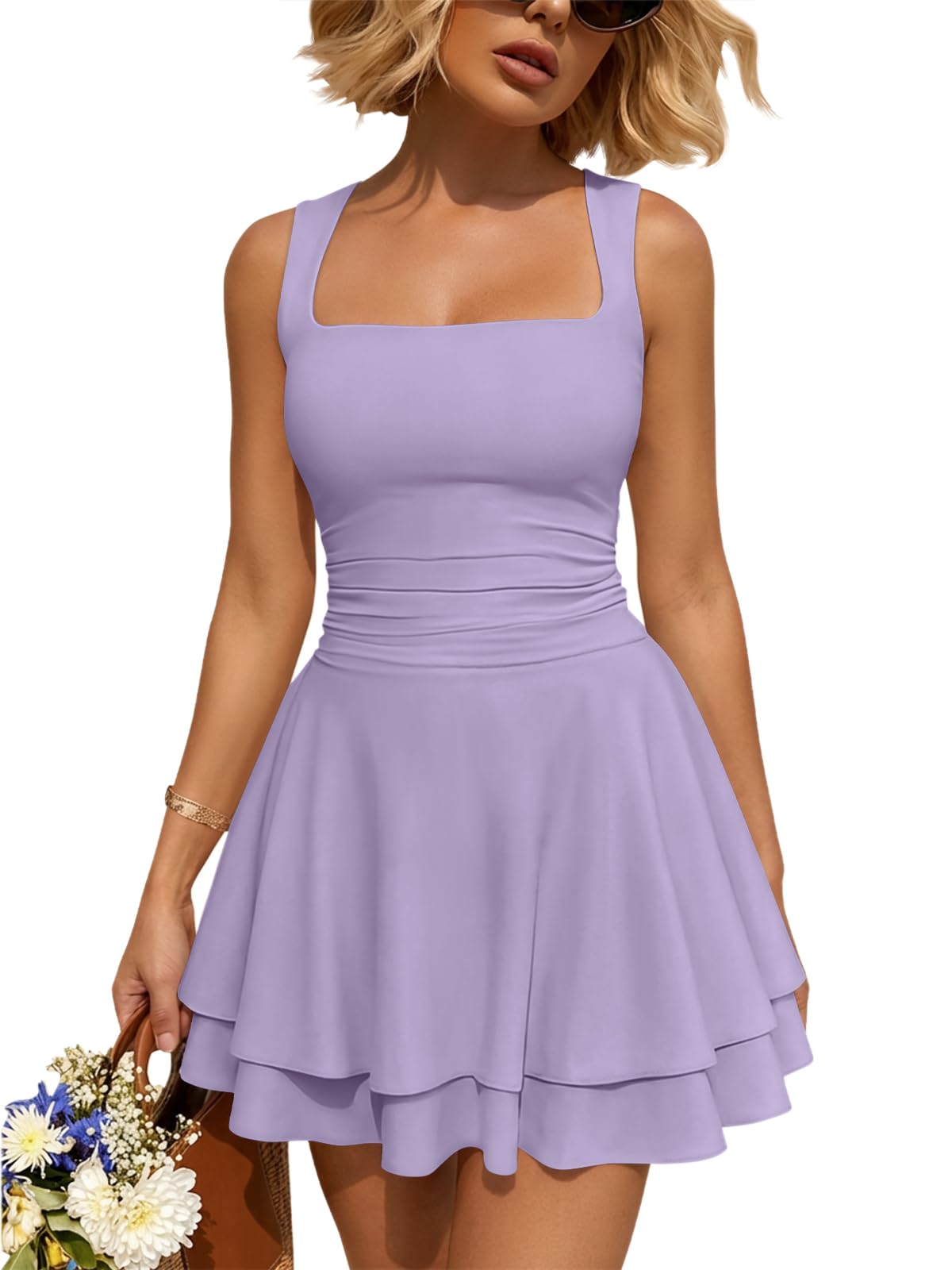 Trendy Queen Women Mini Summer Party Homecoming Beach Vacation Sun Dresses