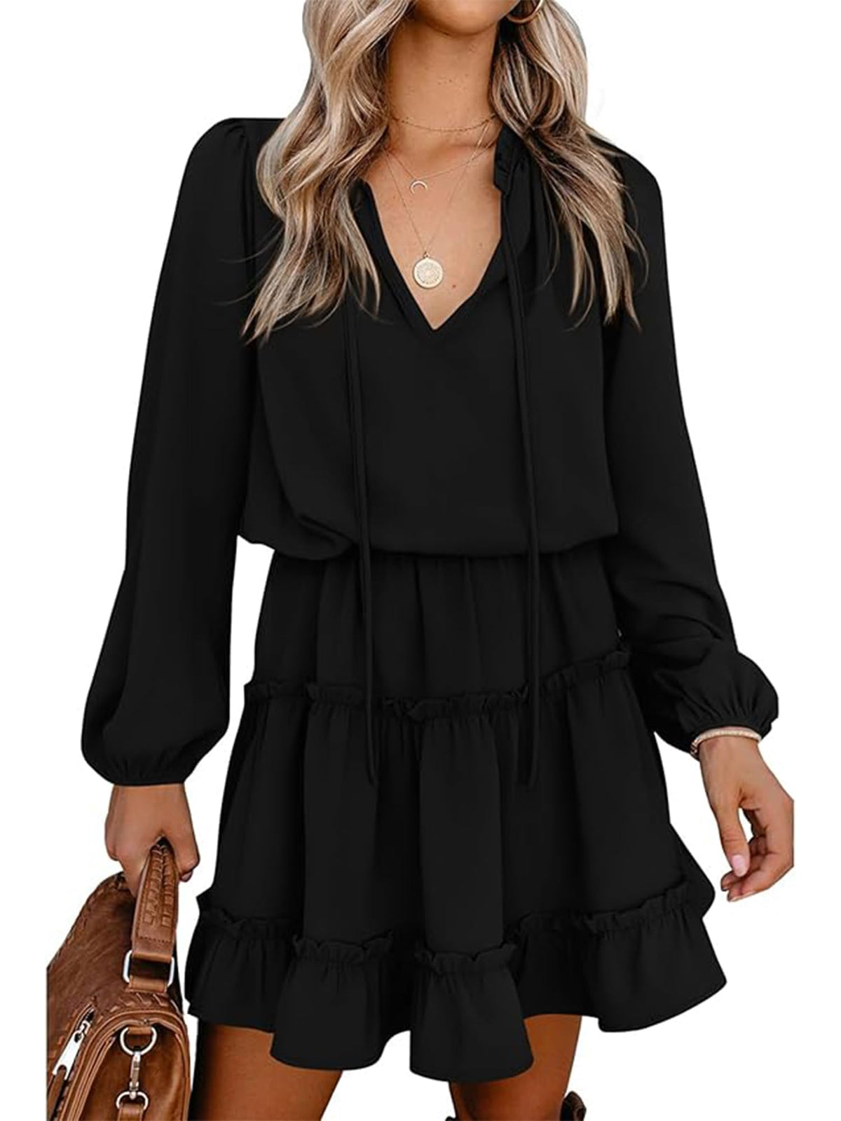 BTFBM Long Sleeve Dress for Women Fall 2026