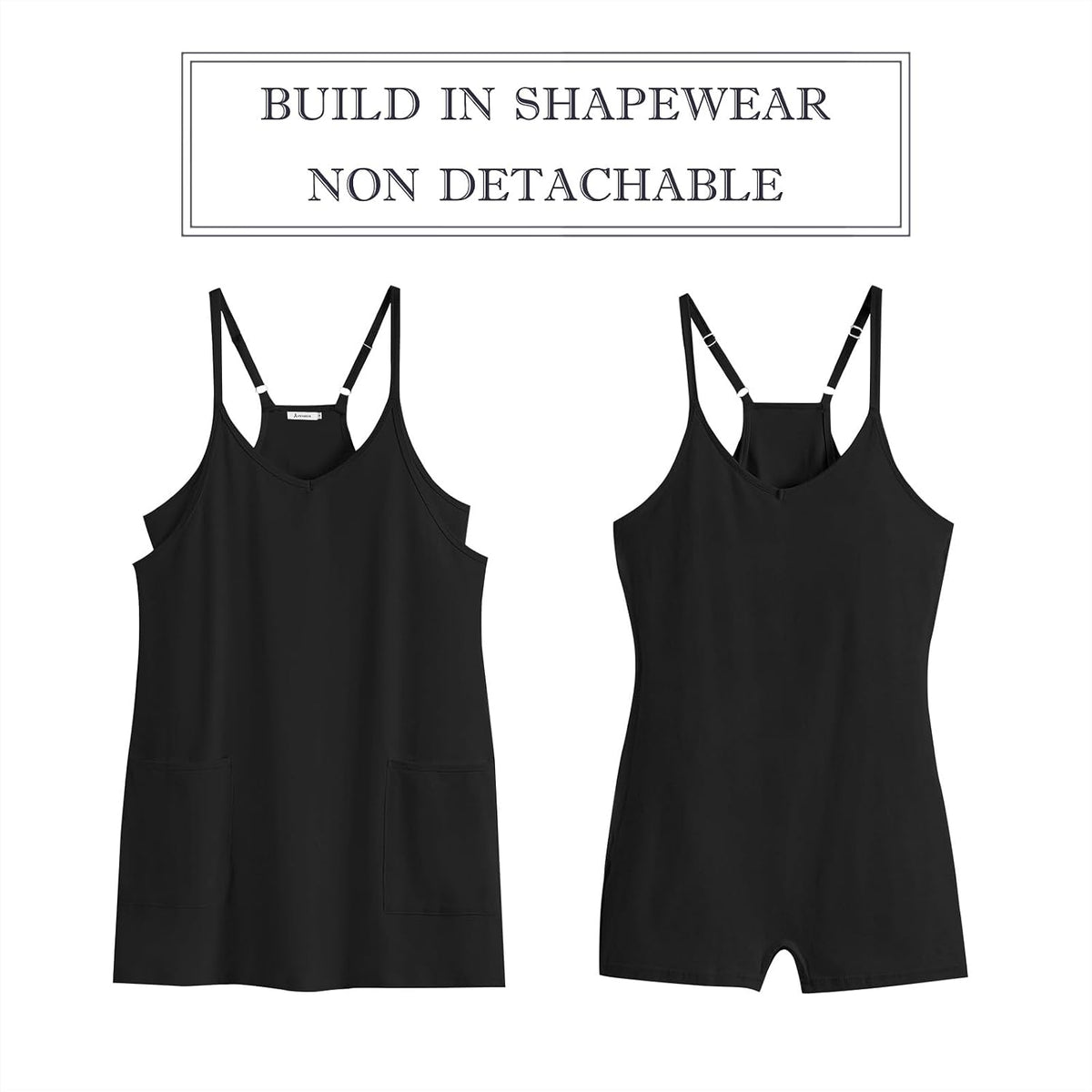 ANRABESS Women Athletic Dress Summer Tennis Workout Built in Shorts