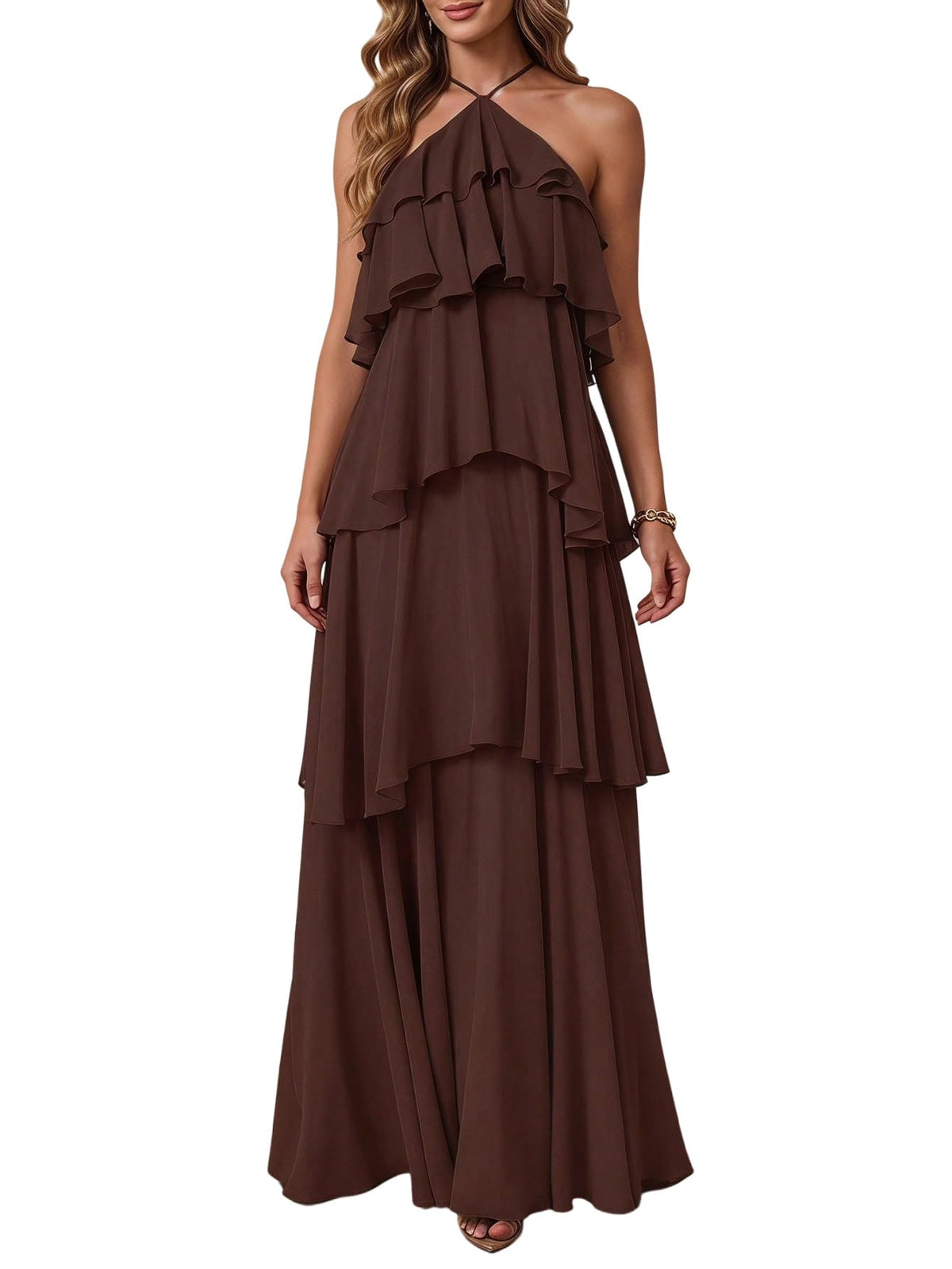 SOLY HUX Women's Wedding Guest Maxi Dress