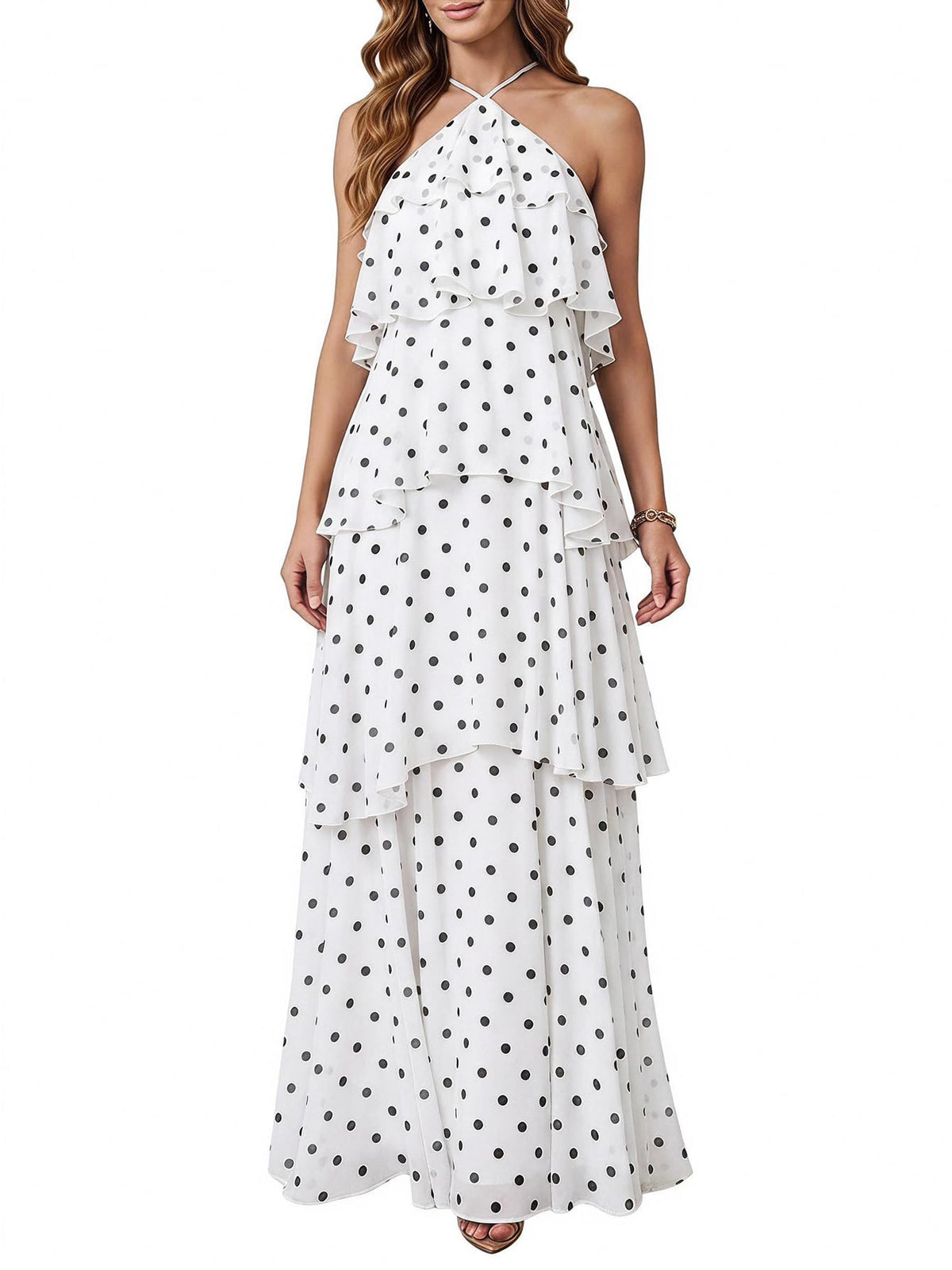 SOLY HUX Women's Wedding Guest Maxi Dress