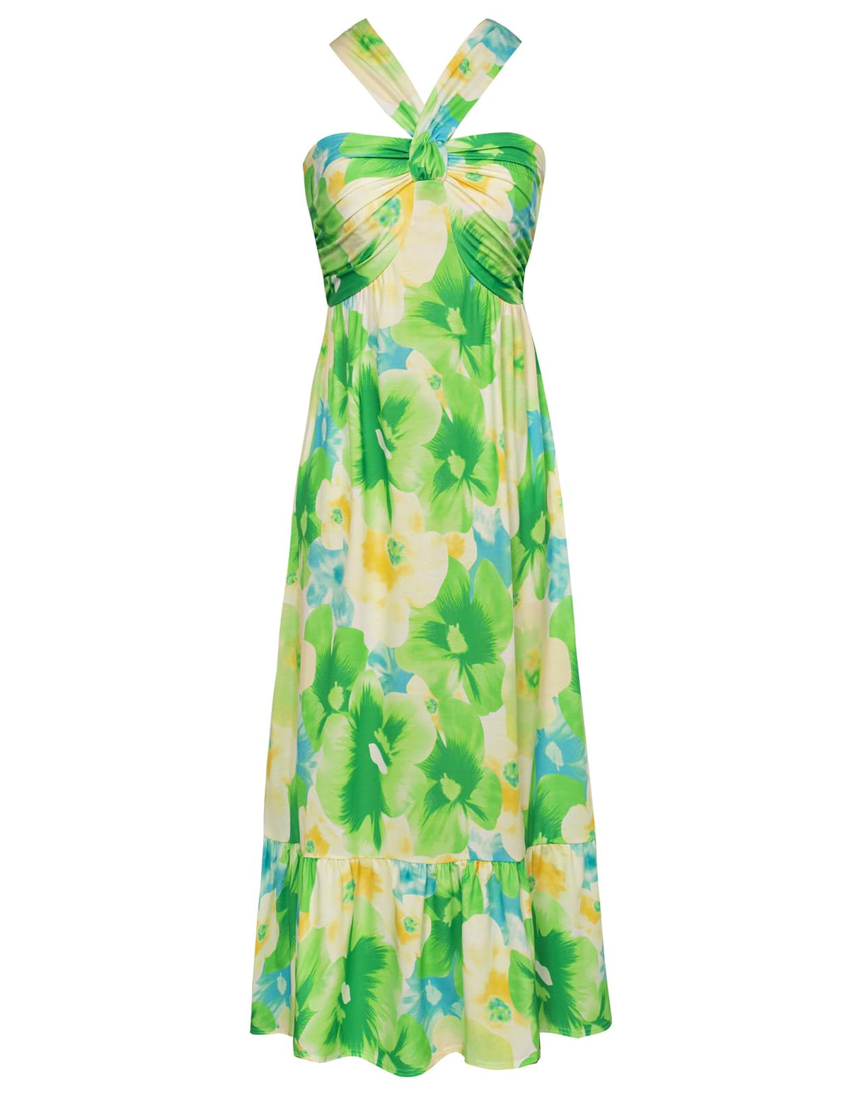 GRACE KARIN Womens Summer Floral Halter Boho Maxi Dresses
