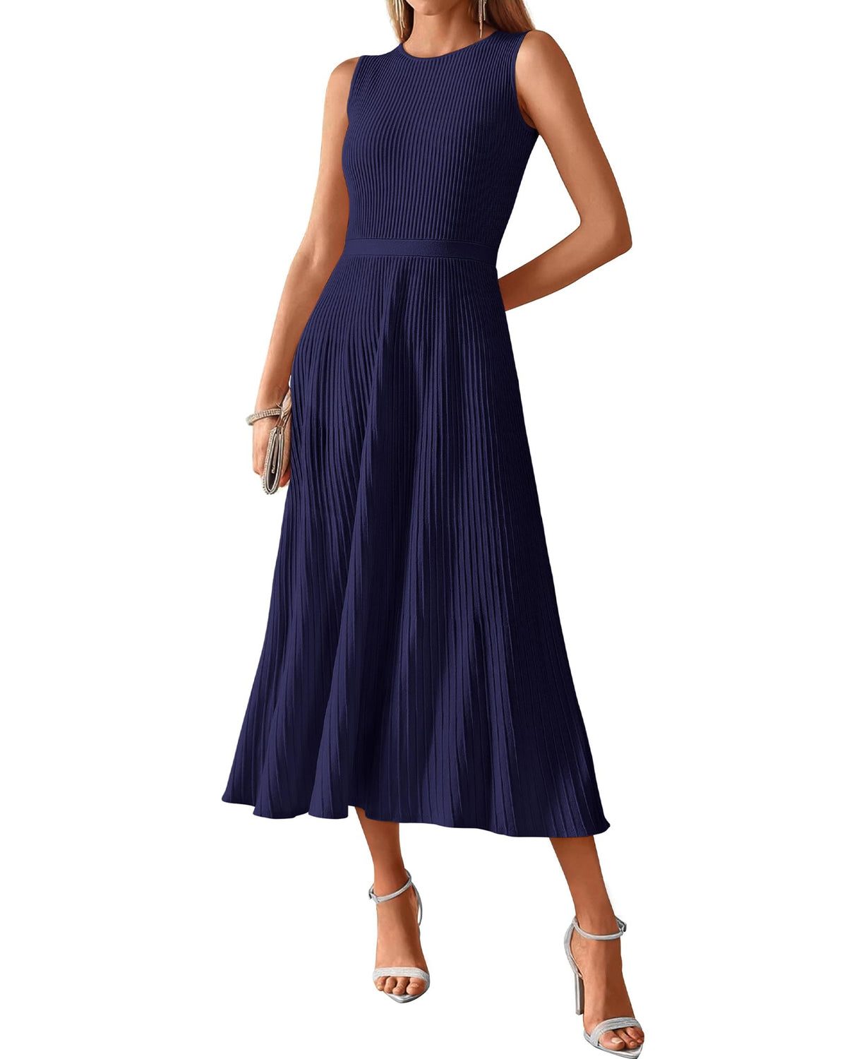 BTFBM Women Midi Bodycon Tank Dress