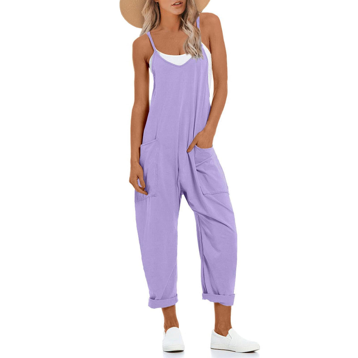 UNIANKIYA One Piece Jumpsuits for Women Casual Overalls Summer Rompers Trendy Jumpers Beach Vacation Outfits Travel Clothes