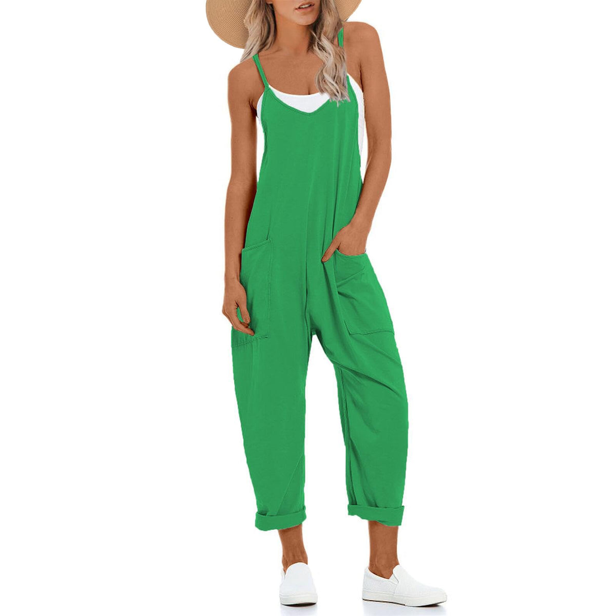 UNIANKIYA One Piece Jumpsuits for Women Casual Overalls Summer Rompers Trendy Jumpers Beach Vacation Outfits Travel Clothes