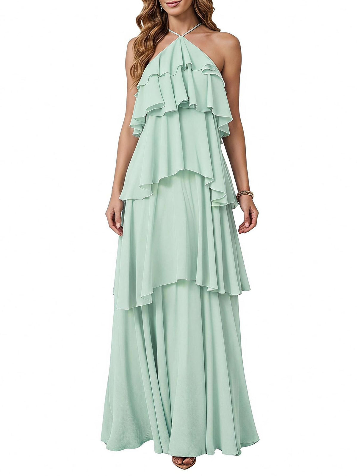 SOLY HUX Women's Wedding Guest Maxi Dress