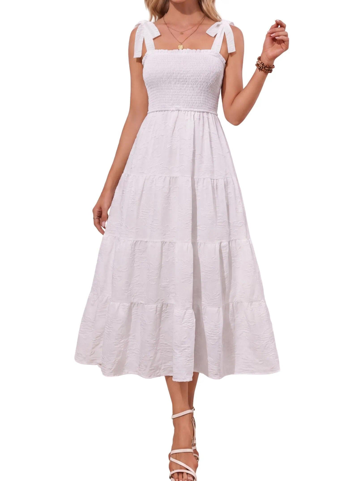 popvil Women Summer Maxi Dress 2026 Spaghetti Strap Long Beach Dress