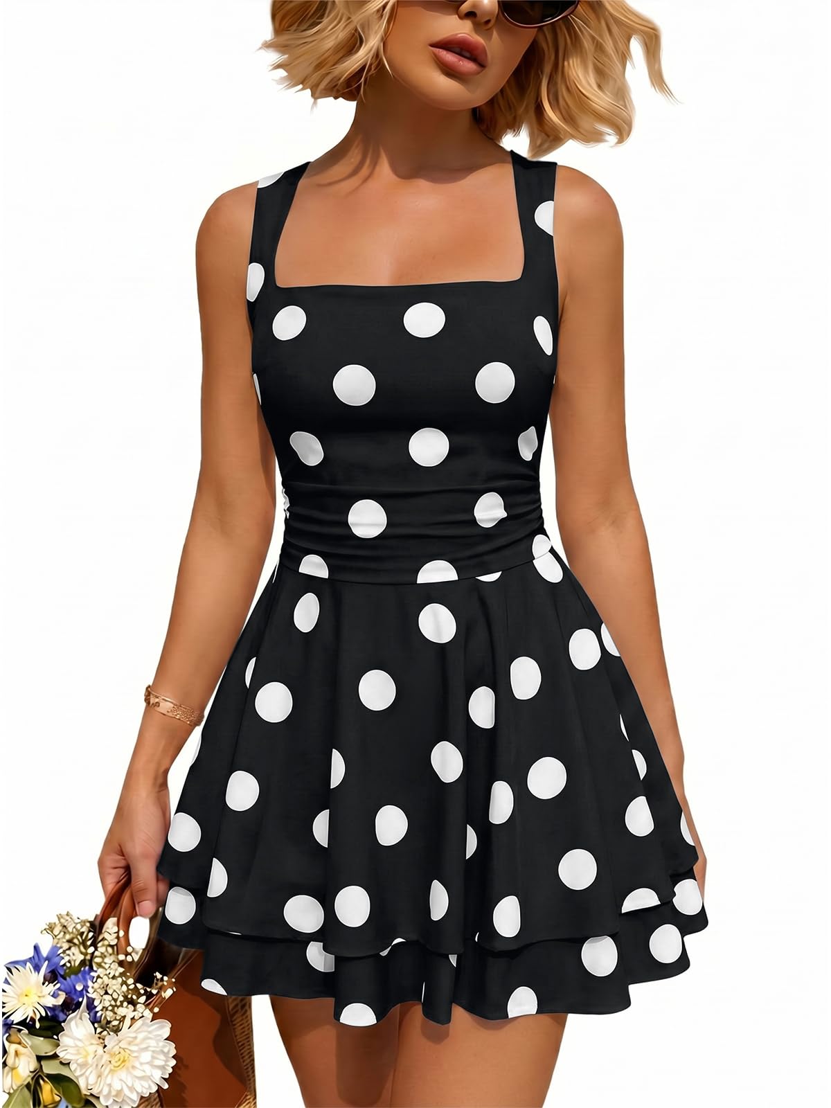 Trendy Queen Women Mini Summer Party Homecoming Beach Vacation Sun Dresses