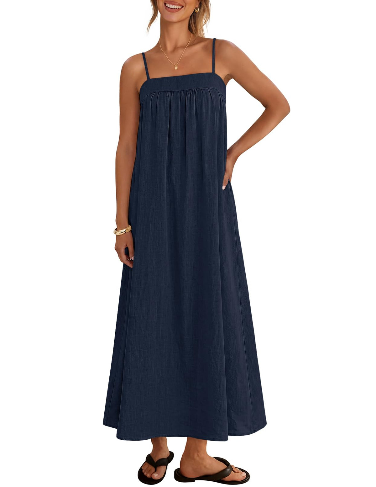 MEROKEETY Women's Summer Vacation Sundress Boho Maxi Dress
