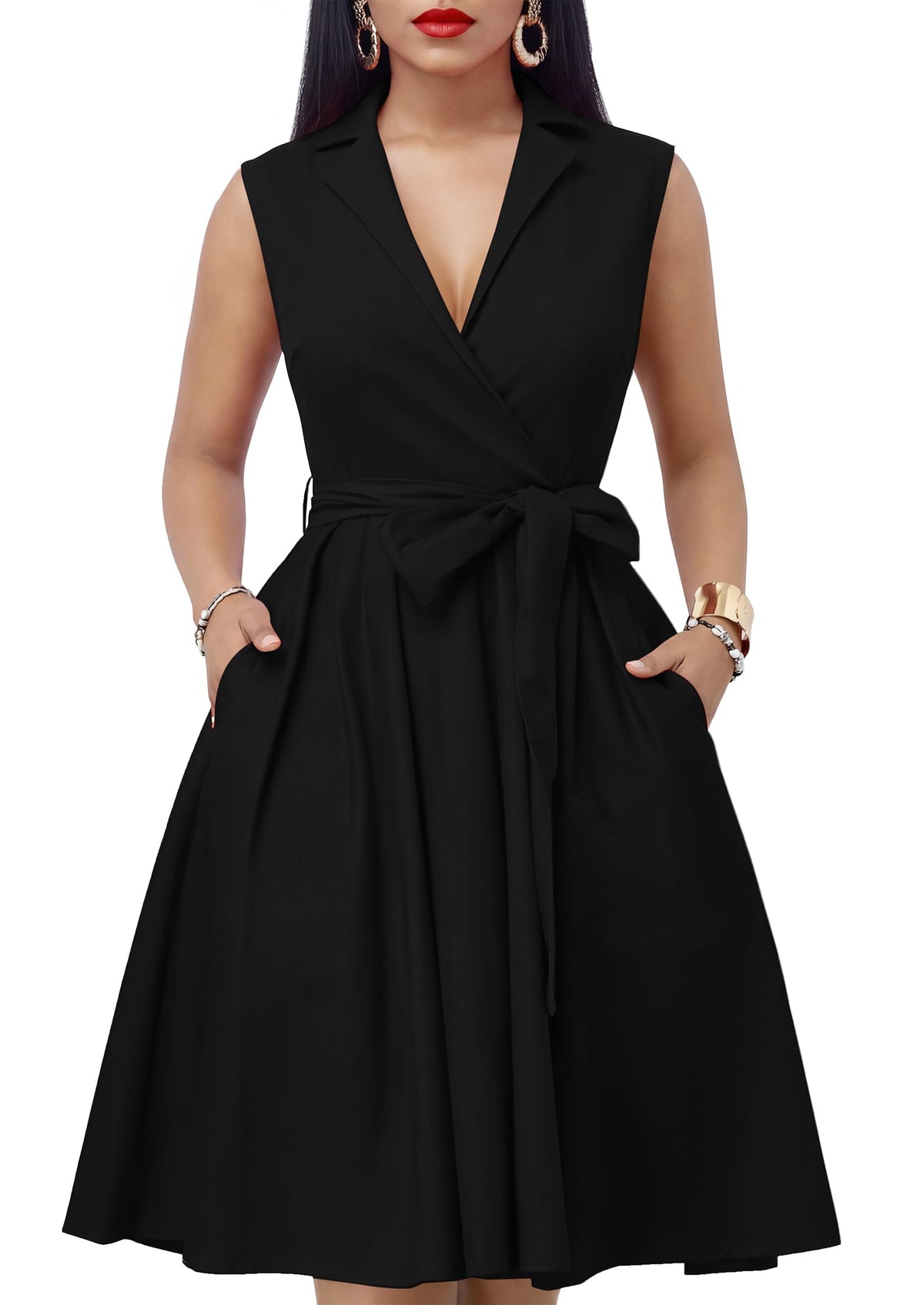 Nmoder Plus Size Curvy Women Dress A Line Church Cocktail Dresses