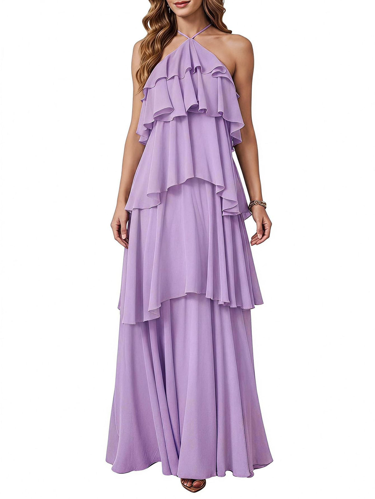 SOLY HUX Women's Wedding Guest Maxi Dress
