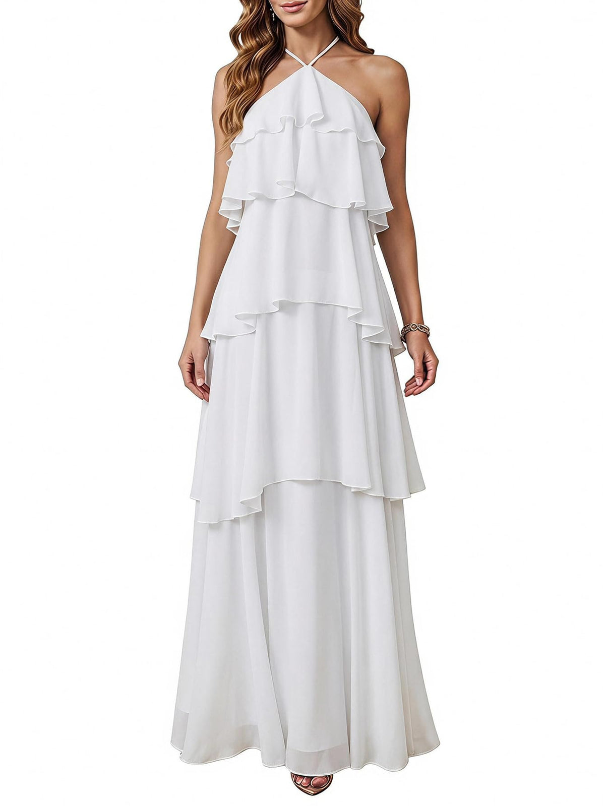 SOLY HUX Women's Wedding Guest Maxi Dress