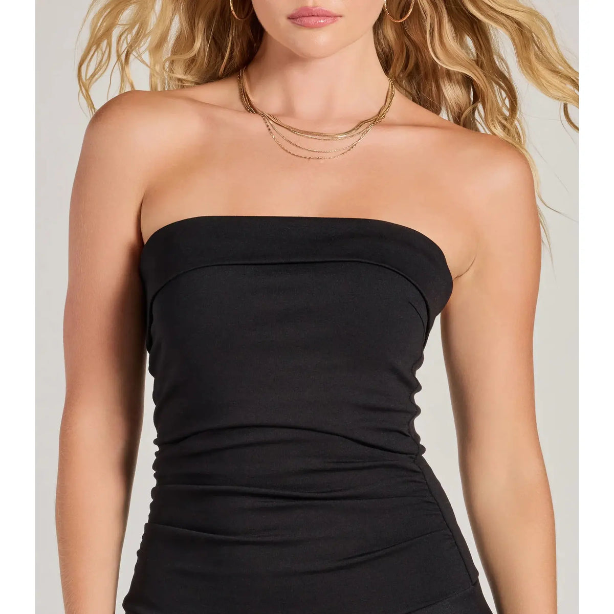 Ruffle It Up Strapless Mini Dress