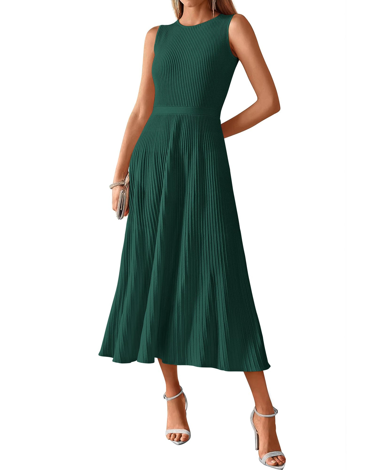 BTFBM Women Midi Bodycon Tank Dress