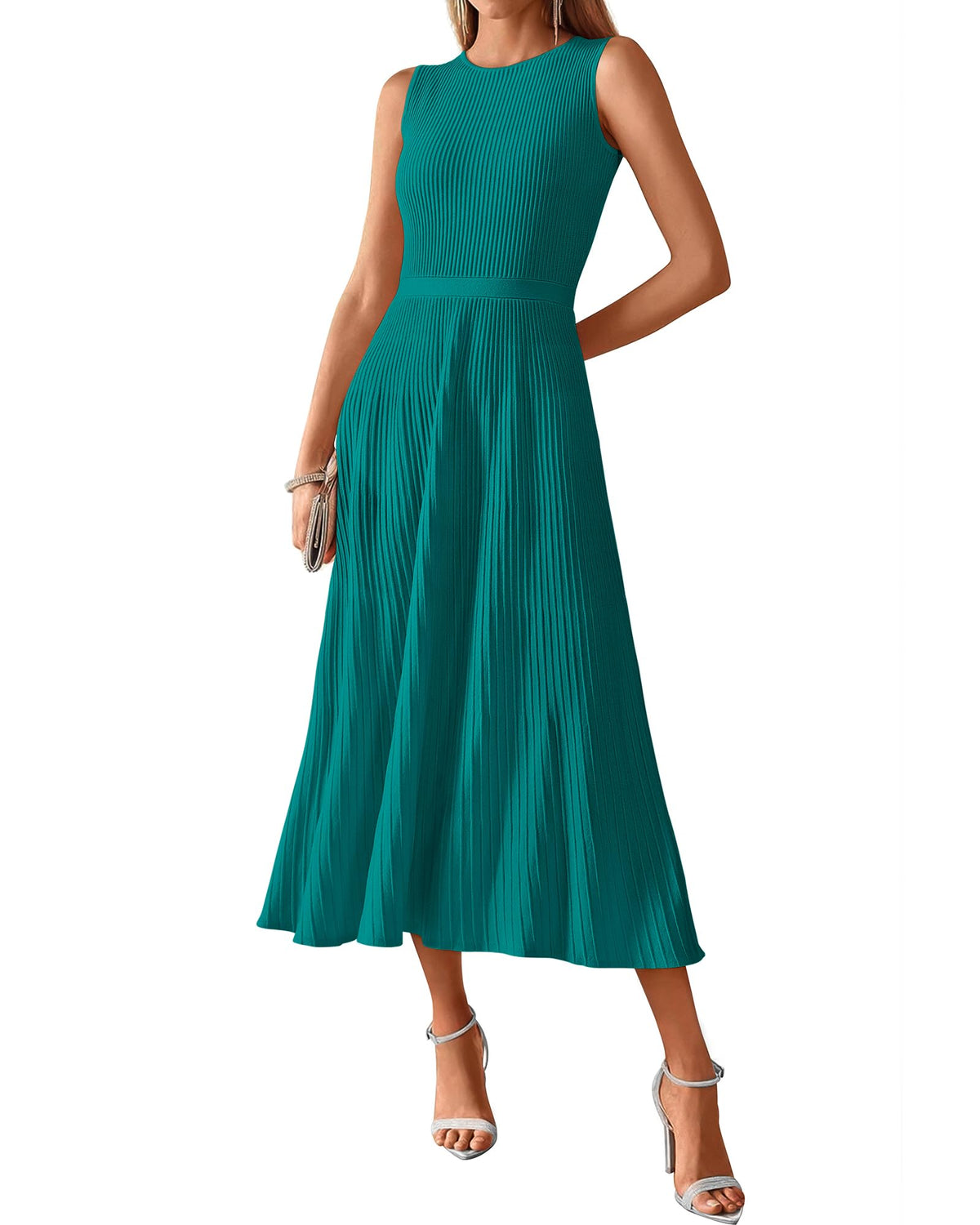 BTFBM Women Midi Bodycon Tank Dress