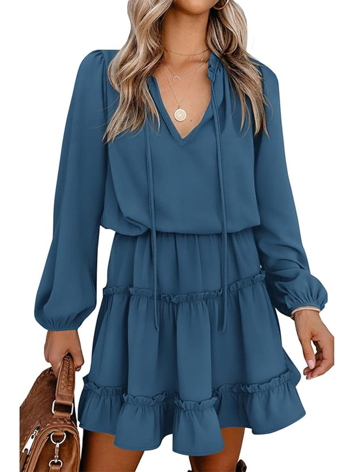 BTFBM Long Sleeve Dress for Women Fall 2026